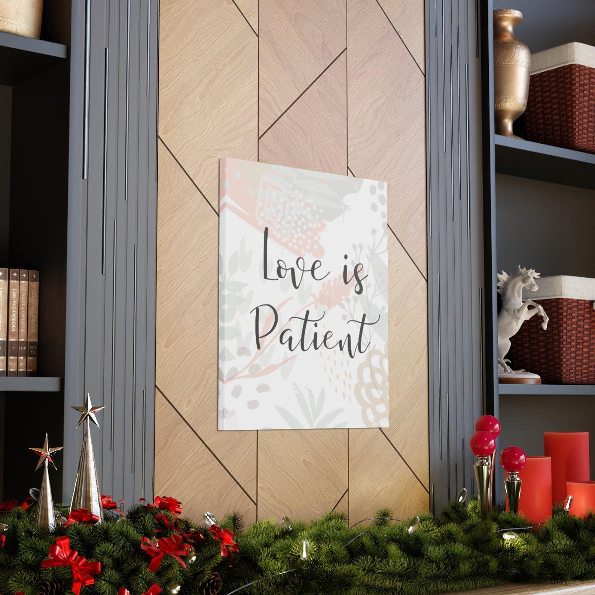 Scripture Walls Love Is Patient 1 Corinthians 13:4 Christian Wall Art Bible Verse Print Ready to Hang Unframed-Express Your Love Gifts