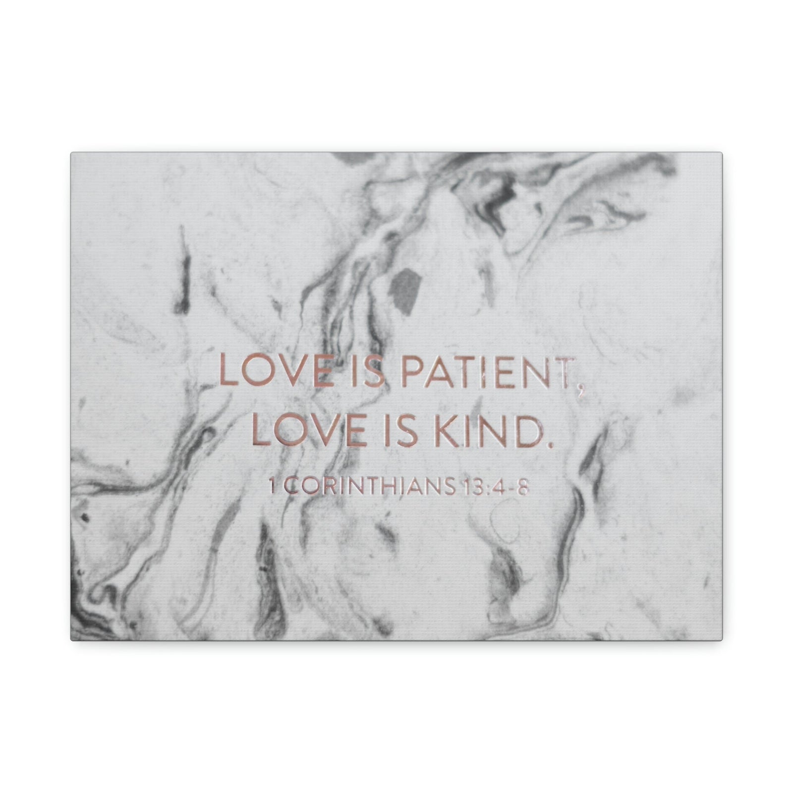 Scripture Walls Love Is Patient 1 Corinthians 13:5 Bible Verse Canvas Christian Wall Art Bible Verse Print Ready To Hang Unframed-Express Your Love Gifts