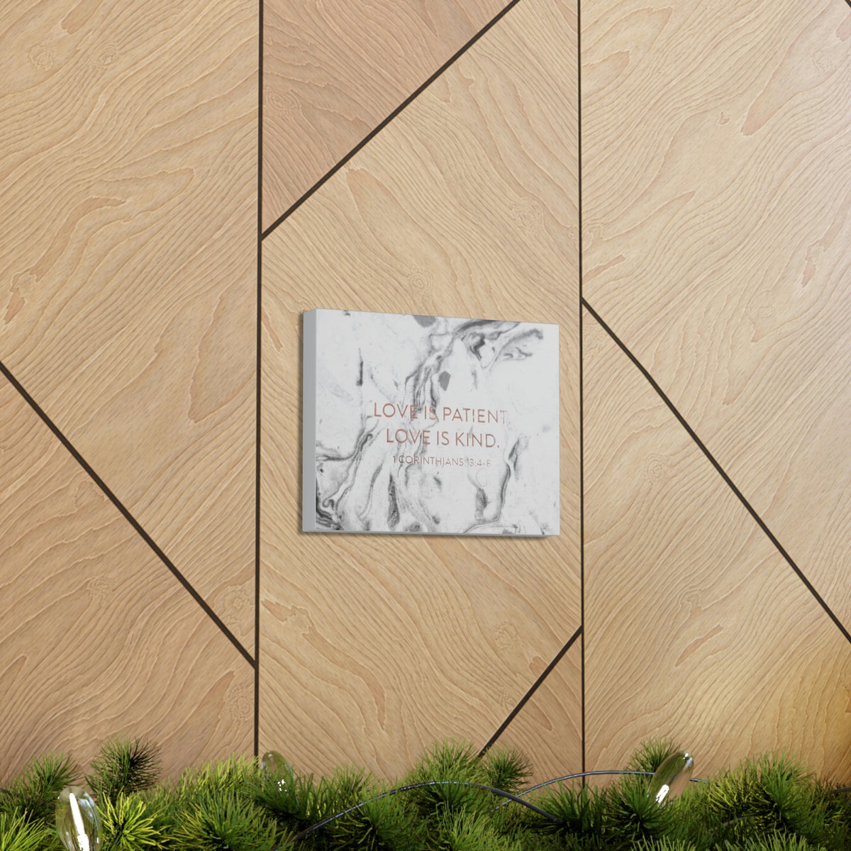 Scripture Walls Love Is Patient 1 Corinthians 13:5 Bible Verse Canvas Christian Wall Art Bible Verse Print Ready To Hang Unframed-Express Your Love Gifts