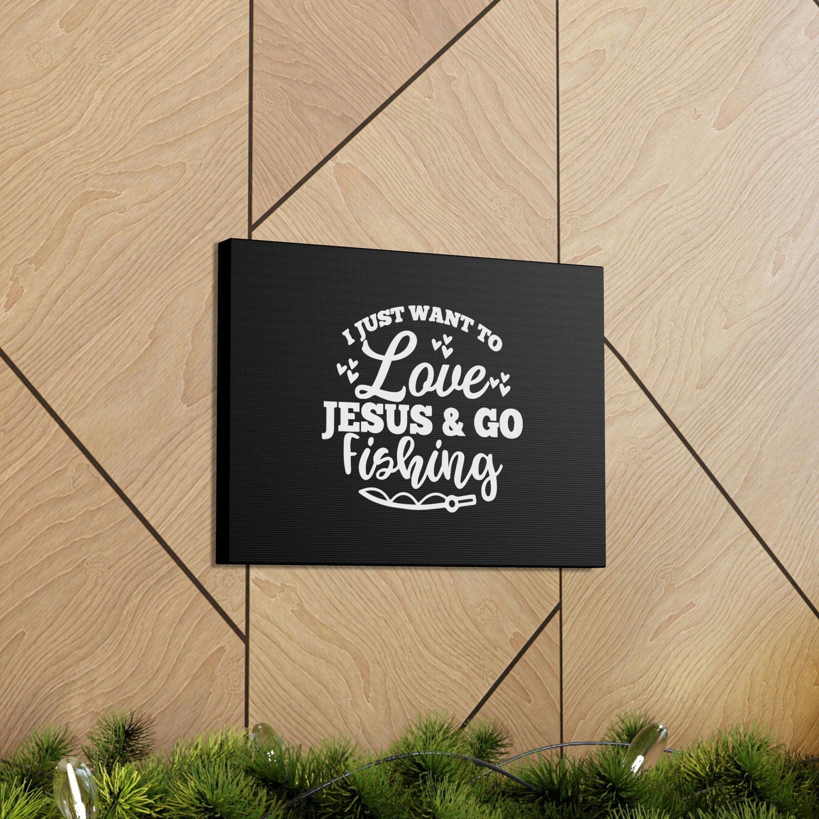 Scripture Walls Love Jesus & Go Fishing Matthew 4:19 Christian Wall Art Bible Verse Print Ready to Hang Unframed-Express Your Love Gifts