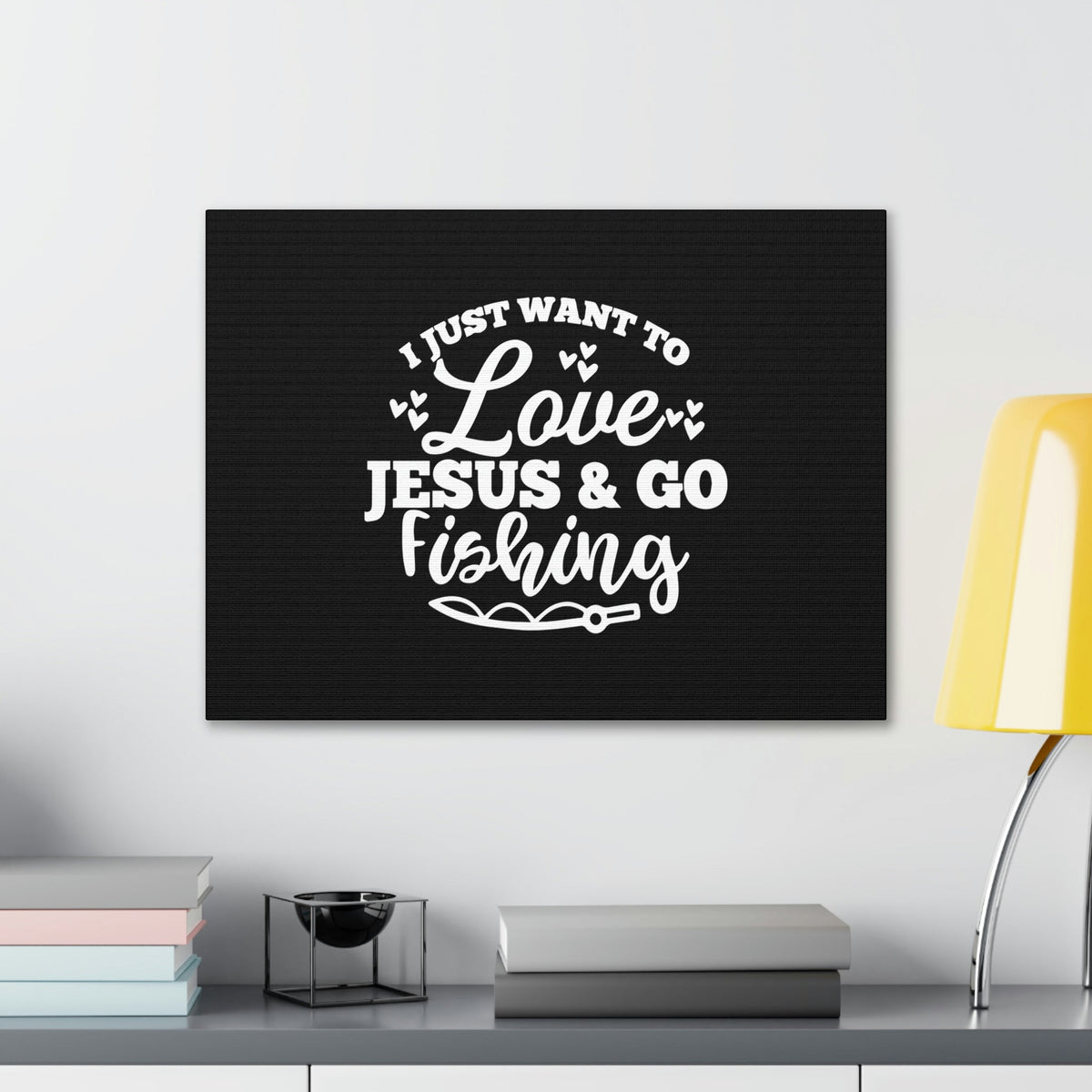 Scripture Walls Love Jesus & Go Fishing Matthew 4:19 Christian Wall Art Bible Verse Print Ready to Hang Unframed-Express Your Love Gifts