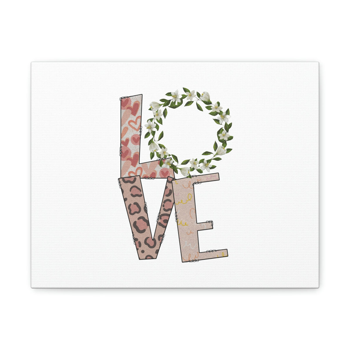 Scripture Walls Love John 15:12 Flowers Pattern Christian Wall Art Bible Verse Print Ready to Hang Unframed-Express Your Love Gifts