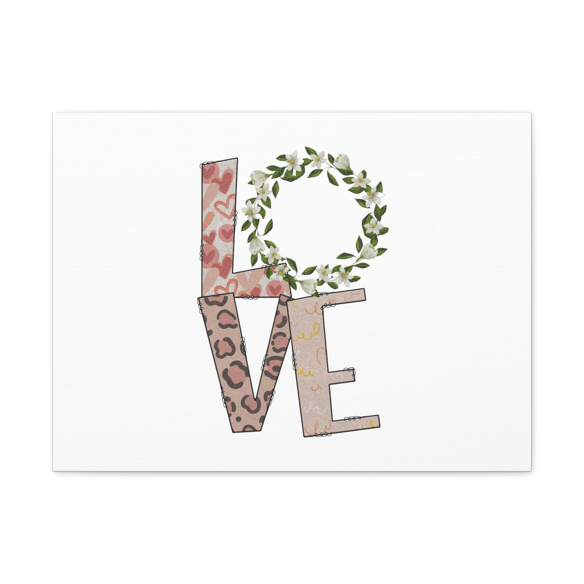 Scripture Walls Love John 15:12 Flowers Pattern Christian Wall Art Bible Verse Print Ready to Hang Unframed-Express Your Love Gifts