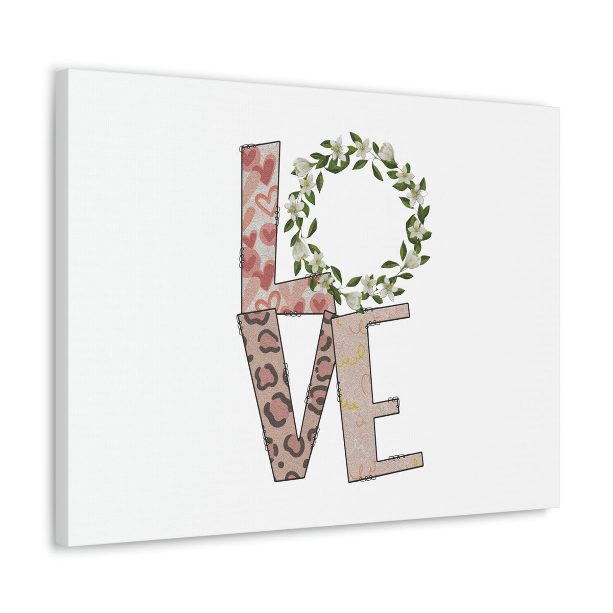 Scripture Walls Love John 15:12 Flowers Pattern Christian Wall Art Bible Verse Print Ready to Hang Unframed-Express Your Love Gifts