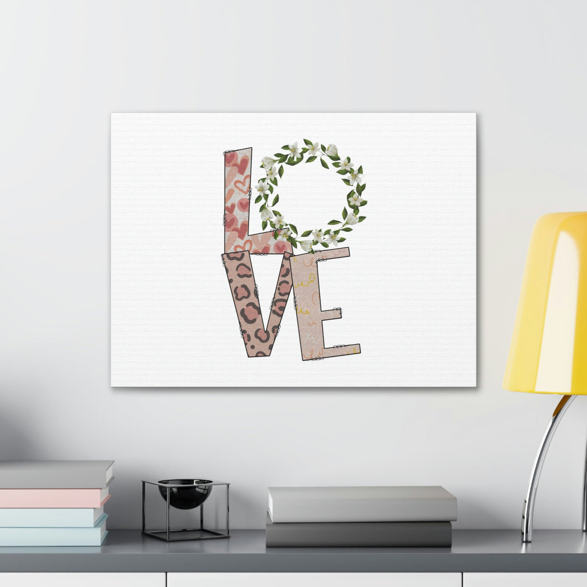 Scripture Walls Love John 15:12 Flowers Pattern Christian Wall Art Bible Verse Print Ready to Hang Unframed-Express Your Love Gifts