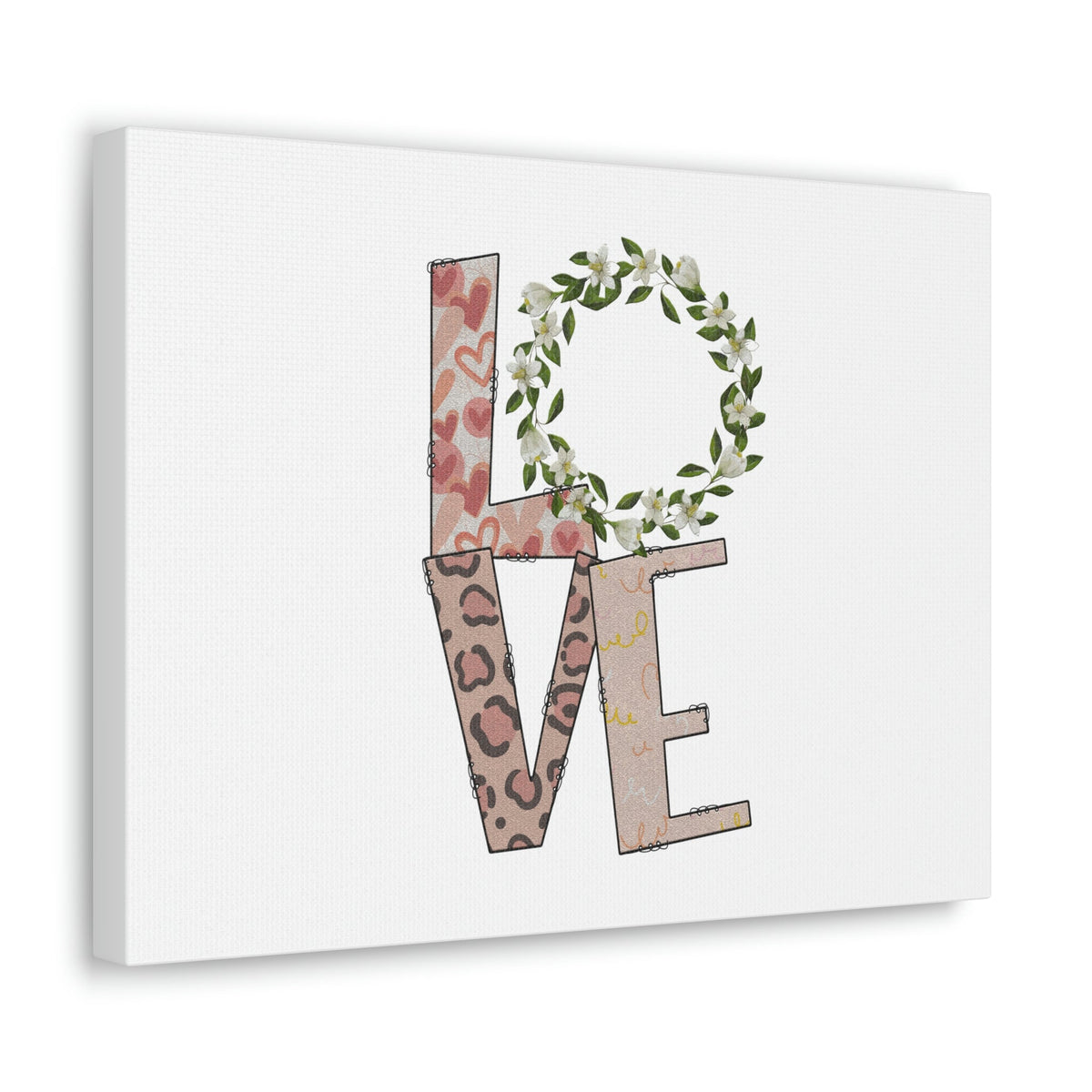 Scripture Walls Love John 15:12 Flowers Pattern Christian Wall Art Bible Verse Print Ready to Hang Unframed-Express Your Love Gifts