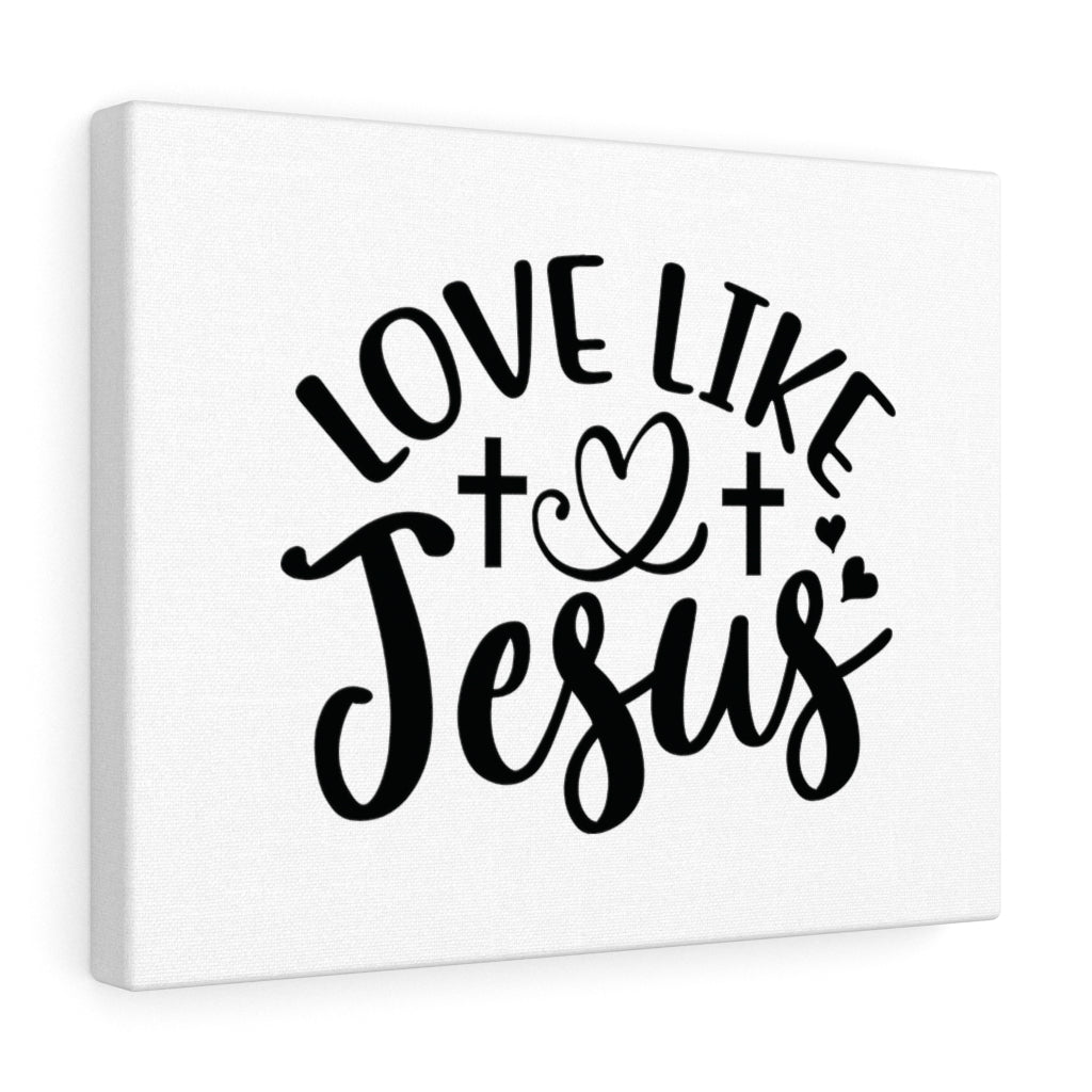 Scripture Walls Love Like Jesus Cross Bible Verse Canvas Christian Wall Art Ready to Hang Unframed-Express Your Love Gifts