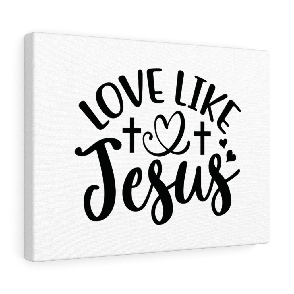Scripture Walls Love Like Jesus Cross Bible Verse Canvas Christian Wall Art Ready to Hang Unframed-Express Your Love Gifts