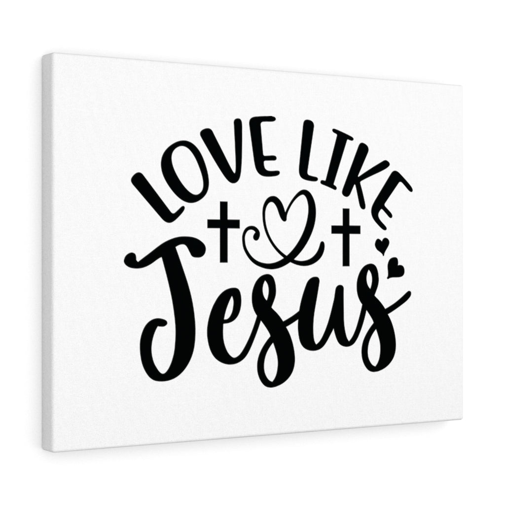 Scripture Walls Love Like Jesus Cross Bible Verse Canvas Christian Wall Art Ready to Hang Unframed-Express Your Love Gifts