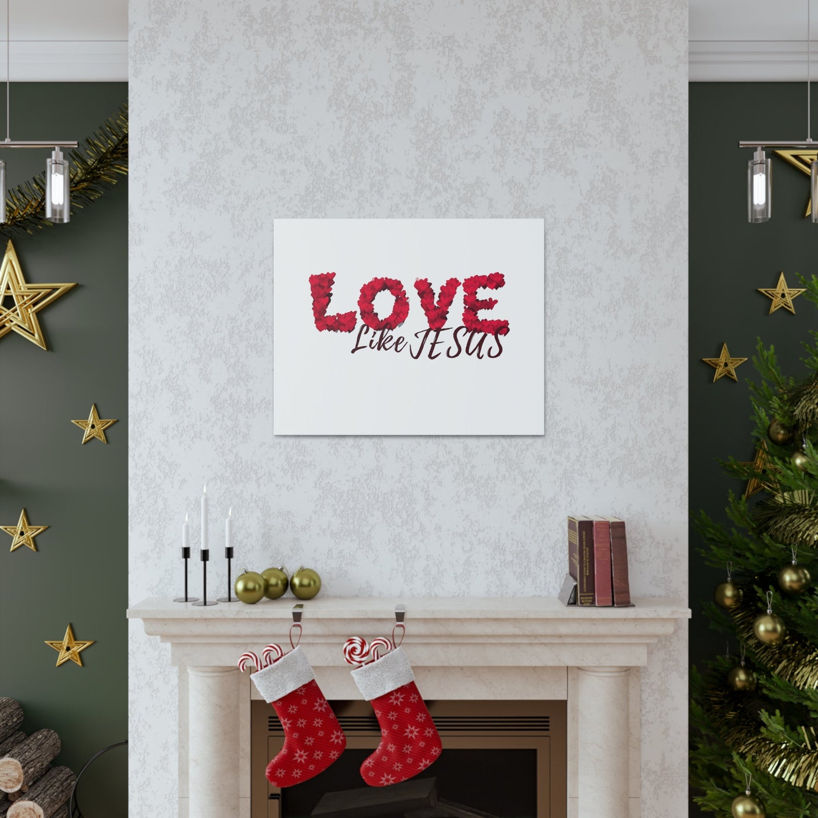 Scripture Walls Love Like Jesus John 13:34 Christian Wall Art Print Ready to Hang Unframed-Express Your Love Gifts