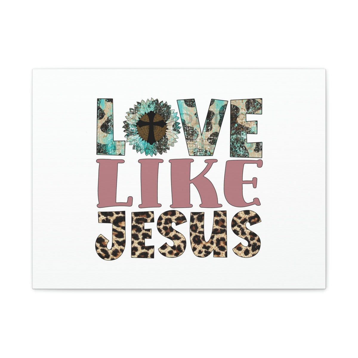 Scripture Walls Love Like Jesus John 15:12 Blue Flower Christian Wall Art Bible Verse Print Ready to Hang Unframed-Express Your Love Gifts