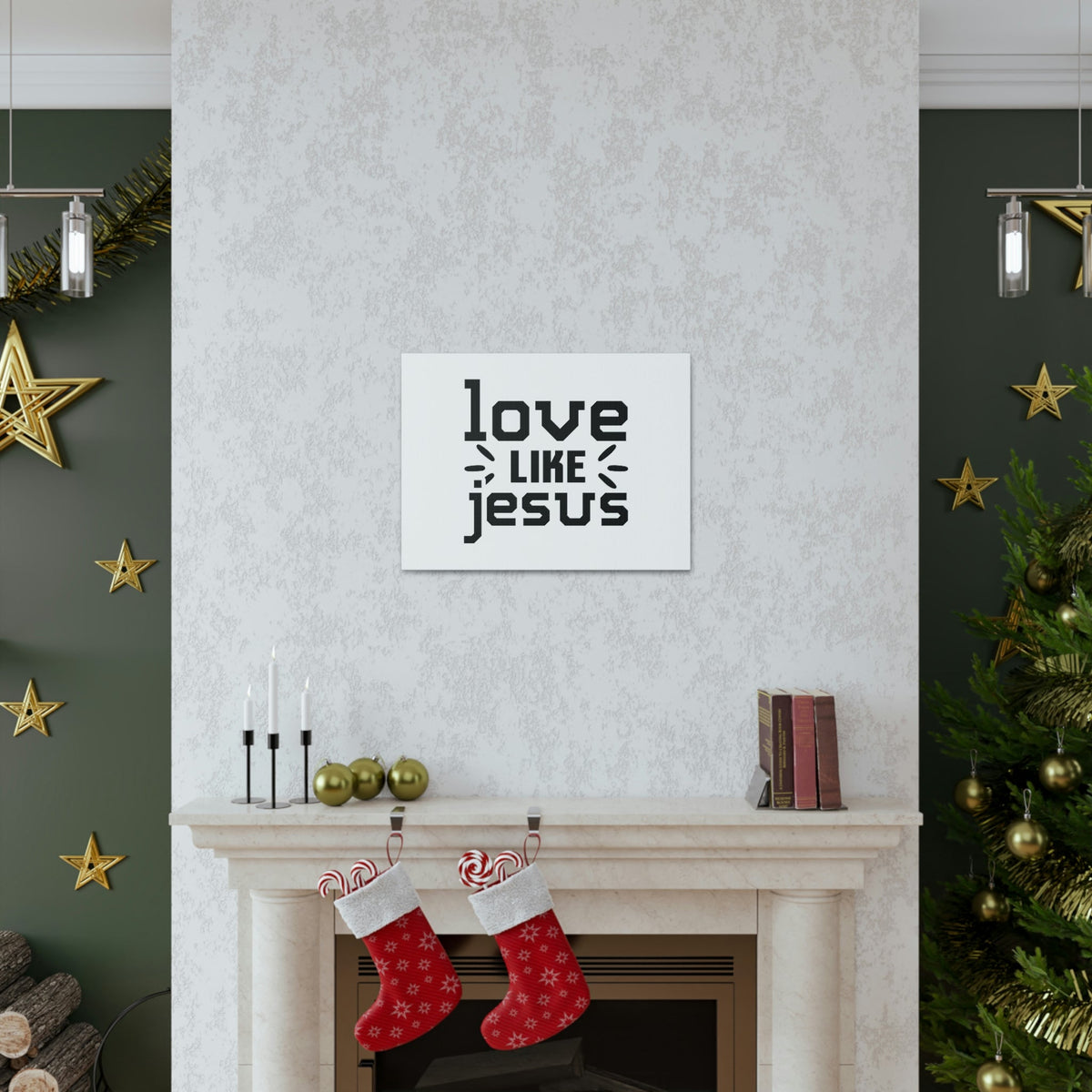 Scripture Walls Love Like Jesus John 15:12 Plain Christian Wall Art Bible Verse Print Ready to Hang Unframed-Express Your Love Gifts