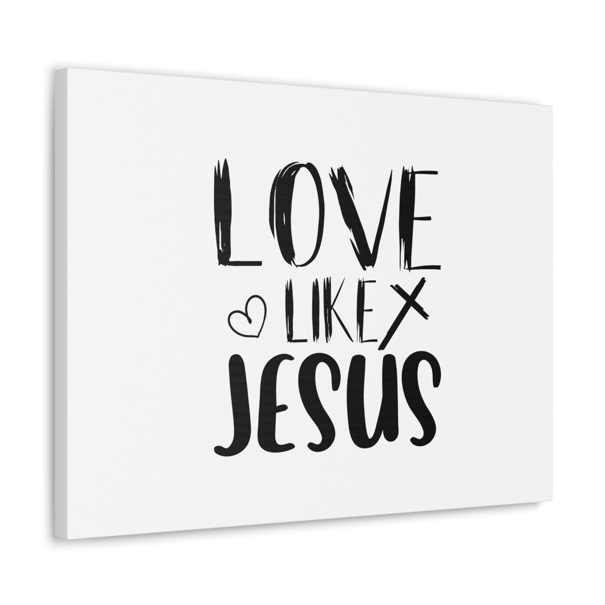 Scripture Walls Love Like Jesus John 15:12 Heart & Cross Christian Wall Art Bible Verse Print Ready to Hang Unframed-Express Your Love Gifts