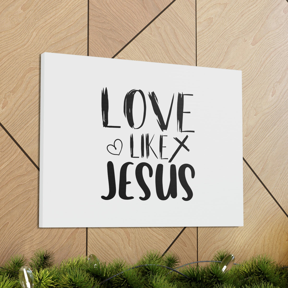 Scripture Walls Love Like Jesus John 15:12 Heart & Cross Christian Wall Art Bible Verse Print Ready to Hang Unframed-Express Your Love Gifts