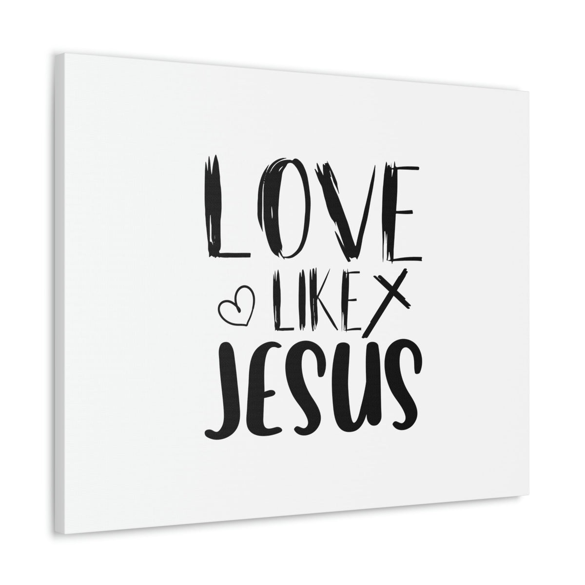Scripture Walls Love Like Jesus John 15:12 Heart & Cross Christian Wall Art Bible Verse Print Ready to Hang Unframed-Express Your Love Gifts