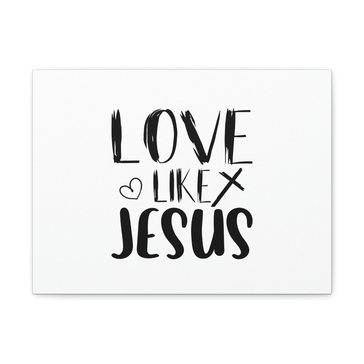 Scripture Walls Love Like Jesus John 15:12 Heart & Cross Christian Wall Art Bible Verse Print Ready to Hang Unframed-Express Your Love Gifts