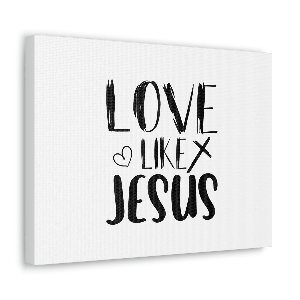 Scripture Walls Love Like Jesus John 15:12 Heart & Cross Christian Wall Art Bible Verse Print Ready to Hang Unframed-Express Your Love Gifts