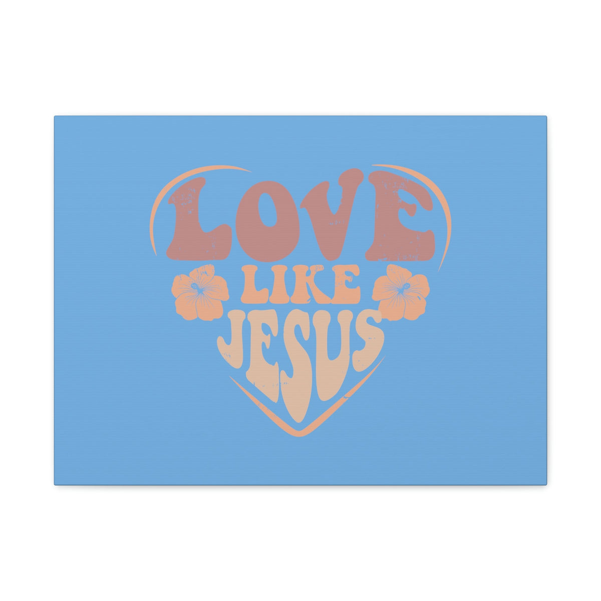 Scripture Walls Love Like Jesus John 15:12 Two Flowers Christian Wall Art Bible Verse Print Ready to Hang Unframed-Express Your Love Gifts