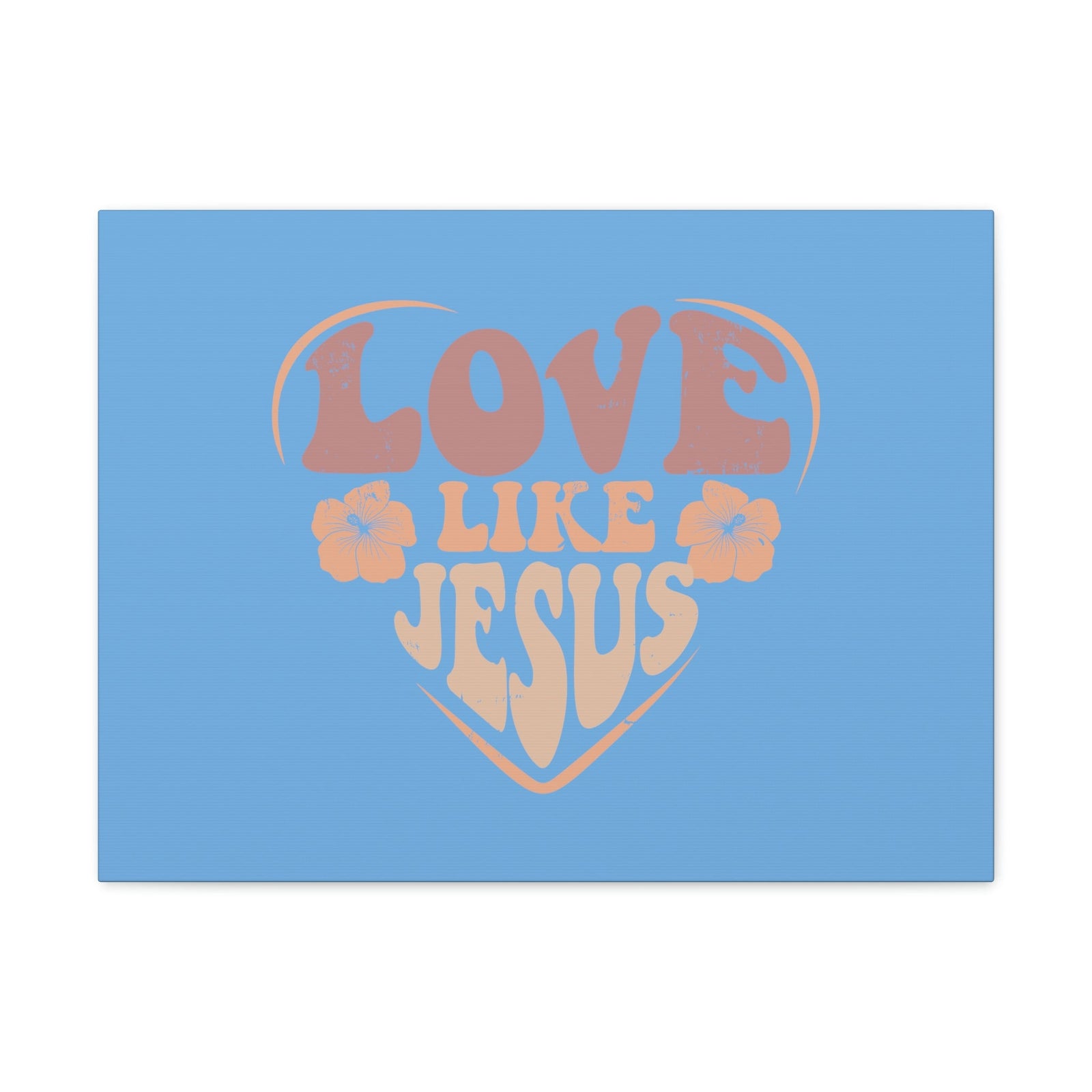 Scripture Walls Love Like Jesus John 15:12 Two Flowers Christian Wall Art Bible Verse Print Ready to Hang Unframed-Express Your Love Gifts