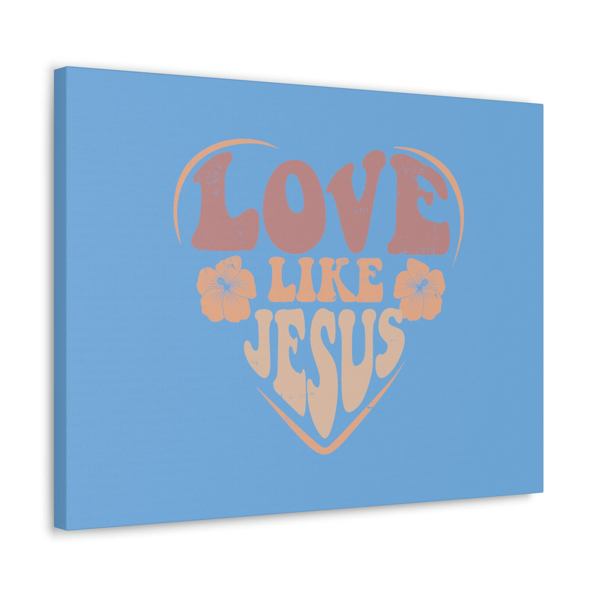 Scripture Walls Love Like Jesus John 15:12 Two Flowers Christian Wall Art Bible Verse Print Ready to Hang Unframed-Express Your Love Gifts
