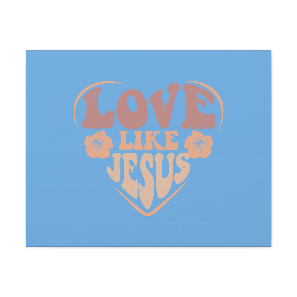 Scripture Walls Love Like Jesus John 15:12 Two Flowers Christian Wall Art Bible Verse Print Ready to Hang Unframed-Express Your Love Gifts