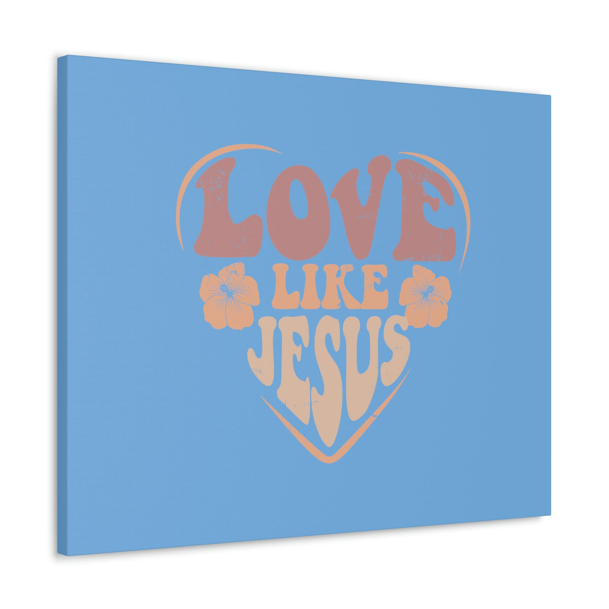 Scripture Walls Love Like Jesus John 15:12 Two Flowers Christian Wall Art Bible Verse Print Ready to Hang Unframed-Express Your Love Gifts
