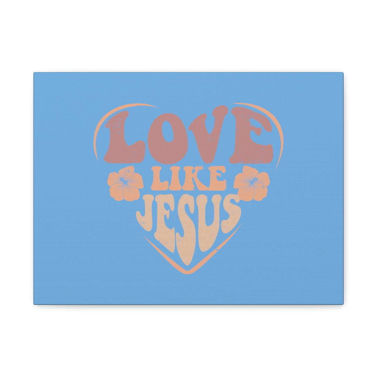 Scripture Walls Love Like Jesus John 15:12 Two Flowers Christian Wall Art Bible Verse Print Ready to Hang Unframed-Express Your Love Gifts