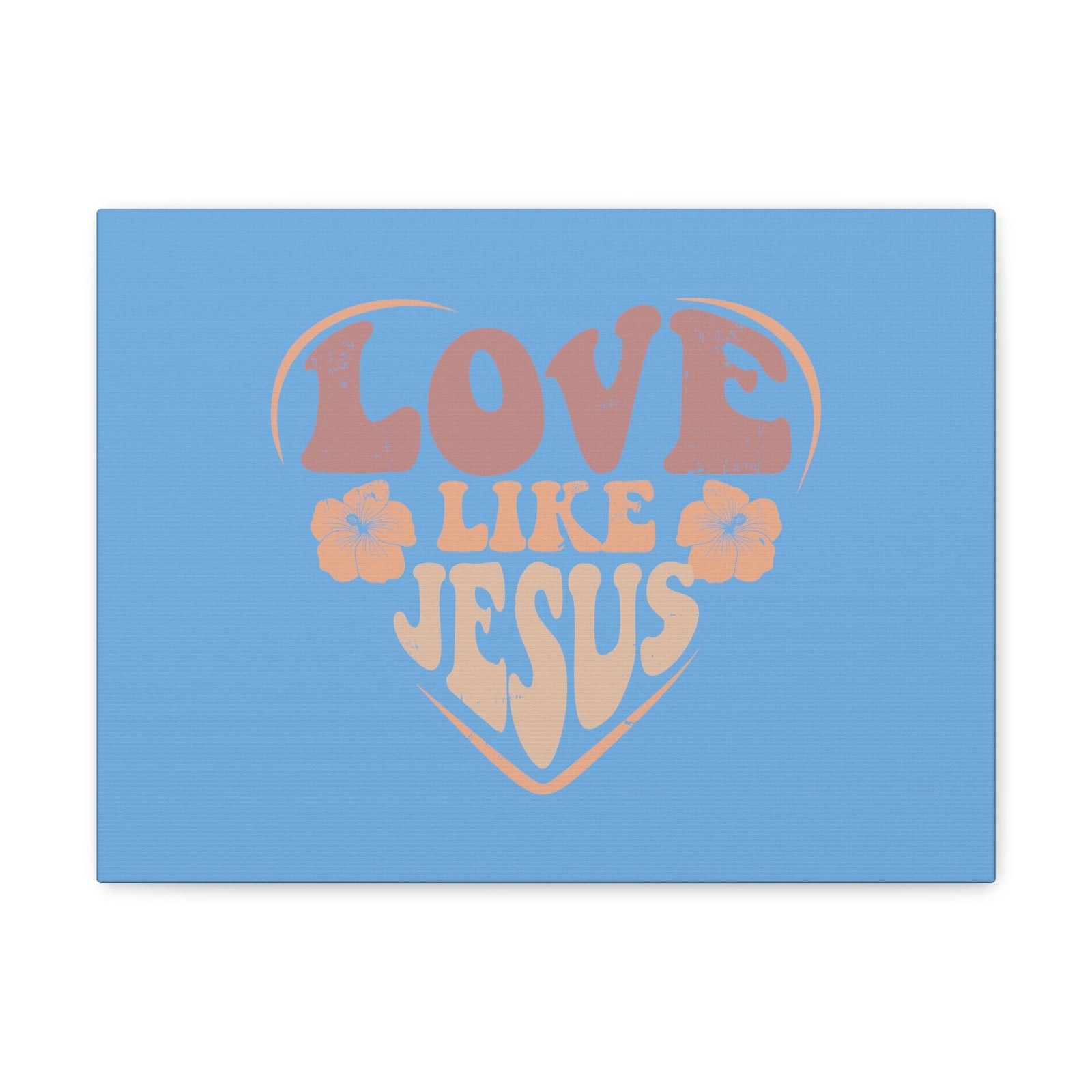 Scripture Walls Love Like Jesus John 15:12 Two Flowers Christian Wall Art Bible Verse Print Ready to Hang Unframed-Express Your Love Gifts