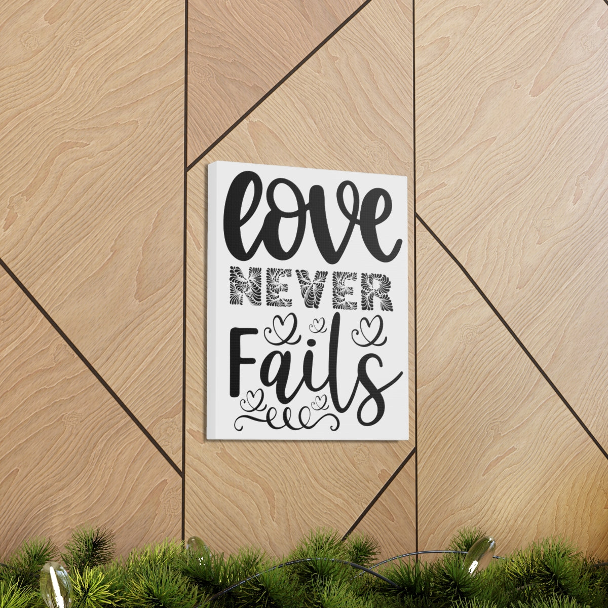 Scripture Walls Love Never Fails 1 Corinthians 13:13 Christian Wall Art Print Ready to Hang Unframed-Express Your Love Gifts