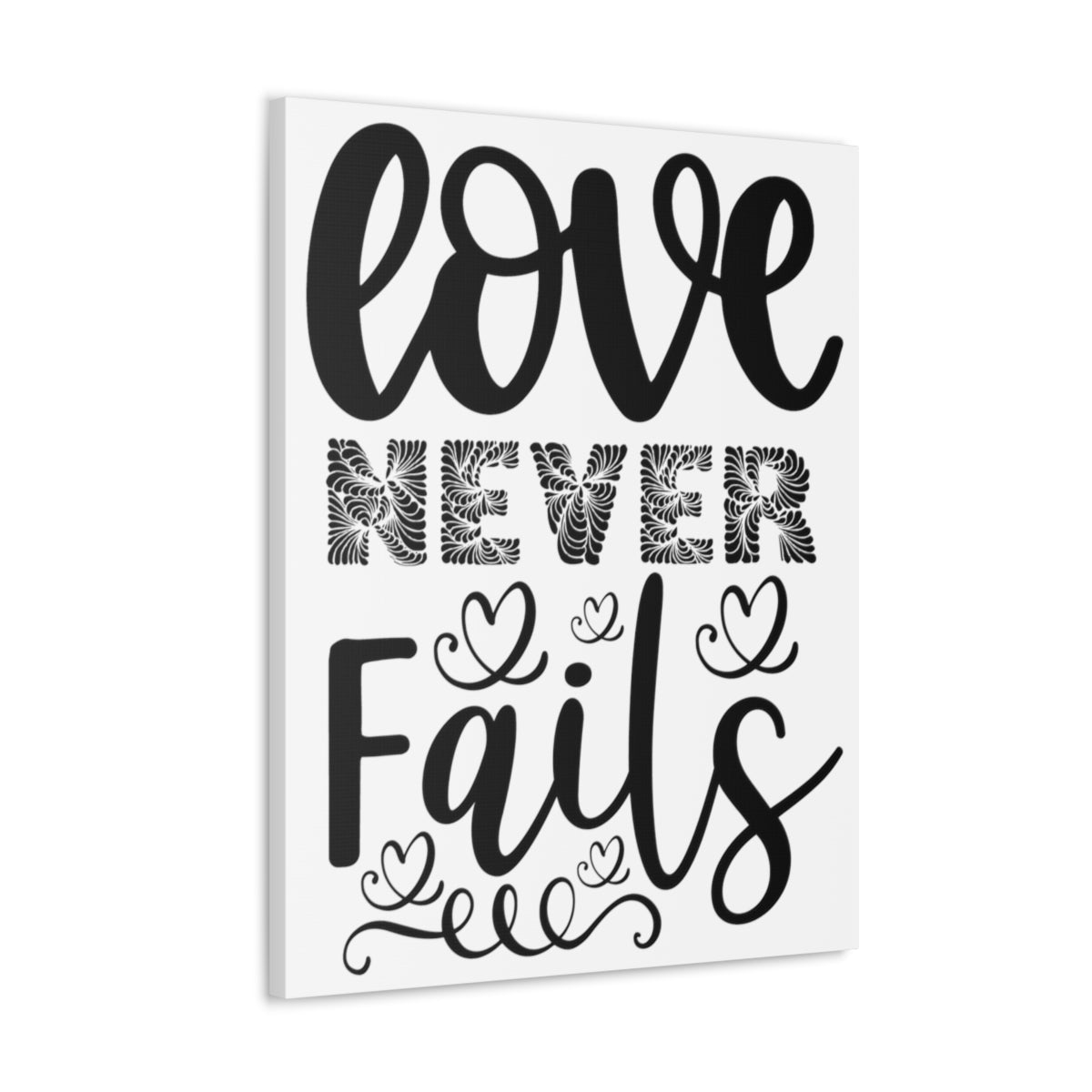 Scripture Walls Love Never Fails 1 Corinthians 13:13 Christian Wall Art Print Ready to Hang Unframed-Express Your Love Gifts