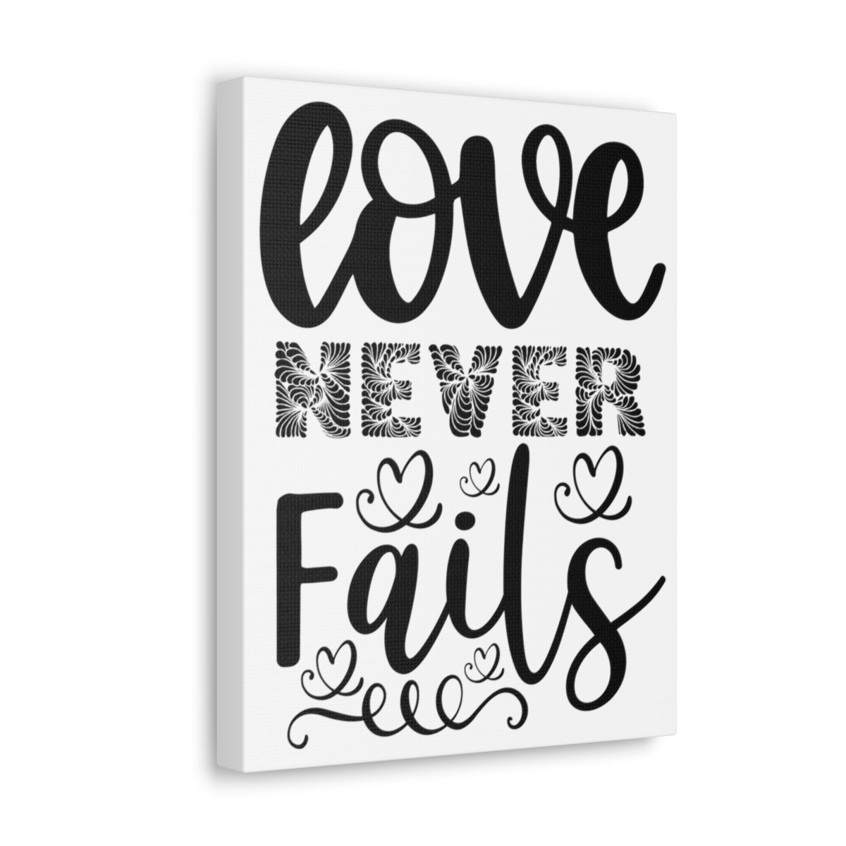 Scripture Walls Love Never Fails 1 Corinthians 13:13 Christian Wall Art Print Ready to Hang Unframed-Express Your Love Gifts