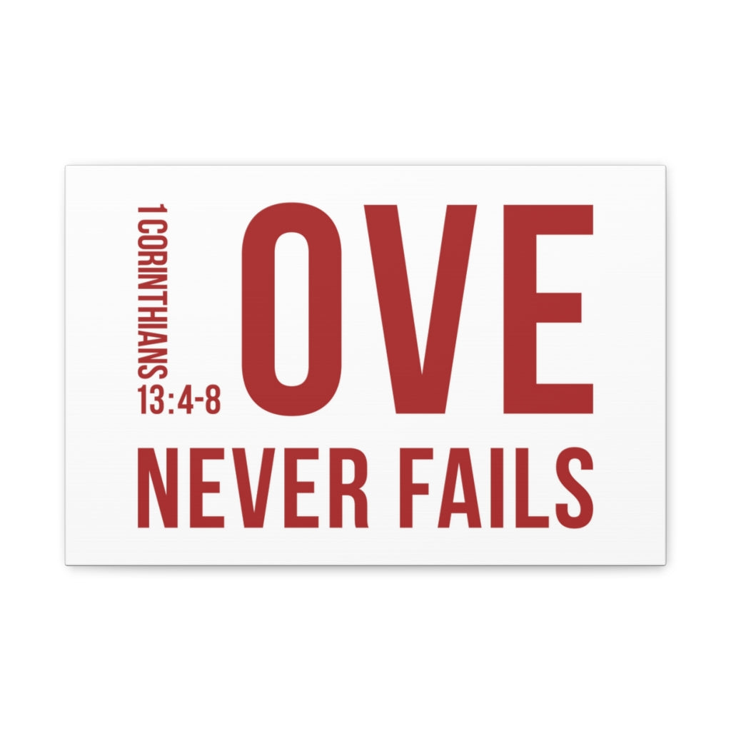 Scripture Walls Love Never Fails 1 Corinthians 13:4-8 Christian Wall Art Bible Verse Print Ready To Hang Unframed-Express Your Love Gifts