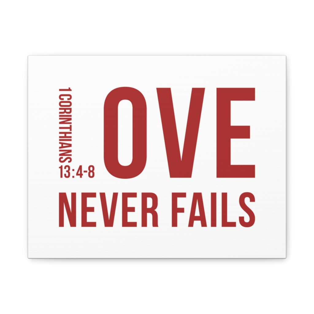 Scripture Walls Love Never Fails 1 Corinthians 13:4-8 Christian Wall Art Bible Verse Print Ready To Hang Unframed-Express Your Love Gifts