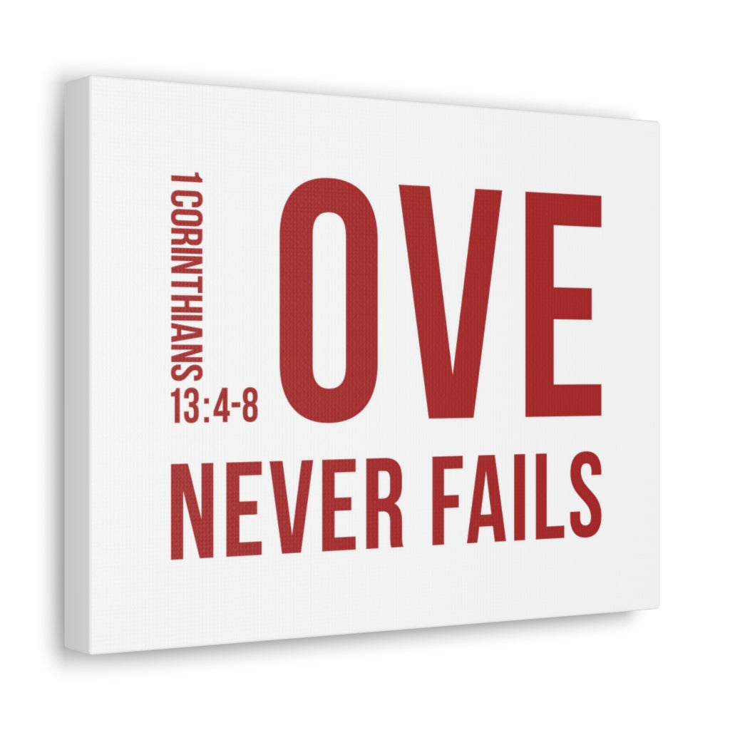 Scripture Walls Love Never Fails 1 Corinthians 13:4-8 Christian Wall Art Bible Verse Print Ready To Hang Unframed-Express Your Love Gifts