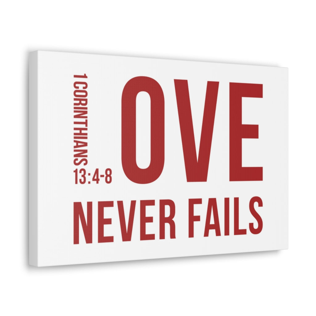Scripture Walls Love Never Fails 1 Corinthians 13:4-8 Christian Wall Art Bible Verse Print Ready To Hang Unframed-Express Your Love Gifts