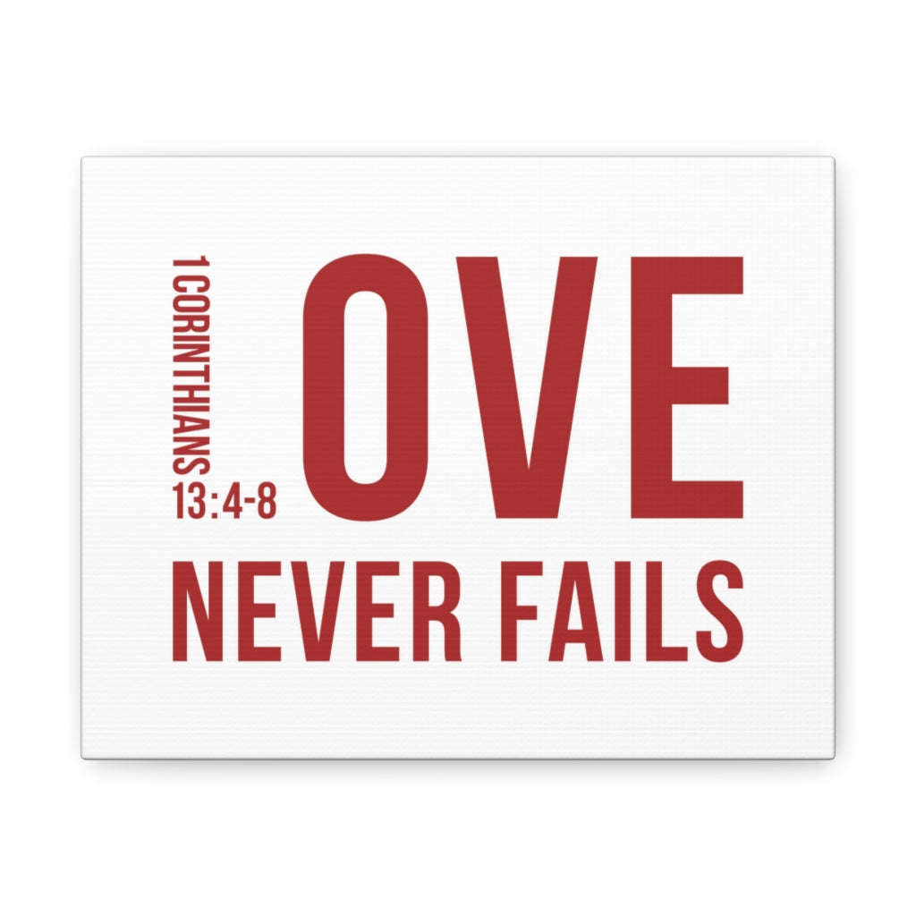 Scripture Walls Love Never Fails 1 Corinthians 13:4-8 Christian Wall Art Bible Verse Print Ready To Hang Unframed-Express Your Love Gifts