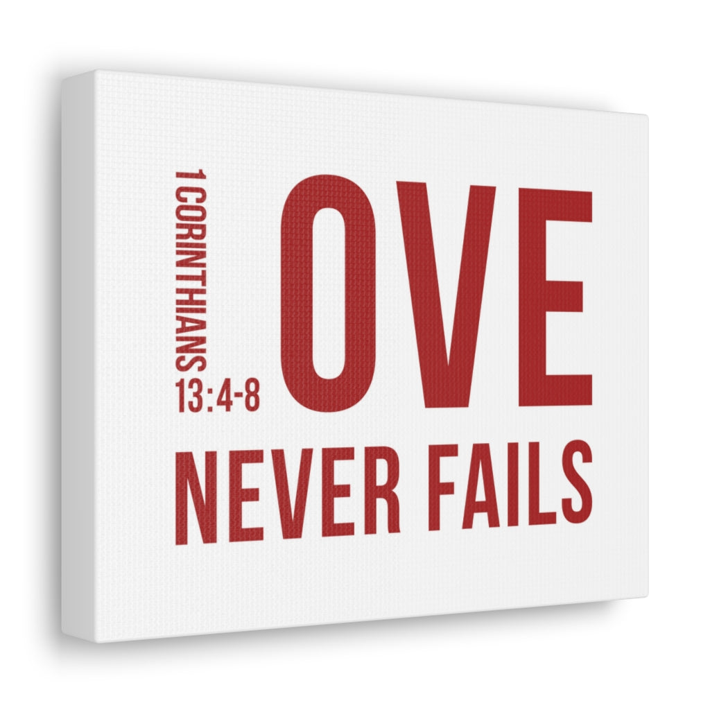 Scripture Walls Love Never Fails 1 Corinthians 13:4-8 Christian Wall Art Bible Verse Print Ready To Hang Unframed-Express Your Love Gifts