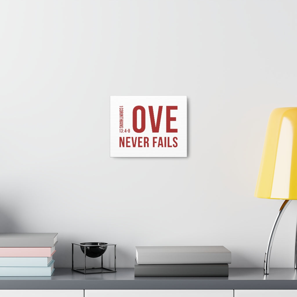 Scripture Walls Love Never Fails 1 Corinthians 13:4-8 Christian Wall Art Bible Verse Print Ready To Hang Unframed-Express Your Love Gifts