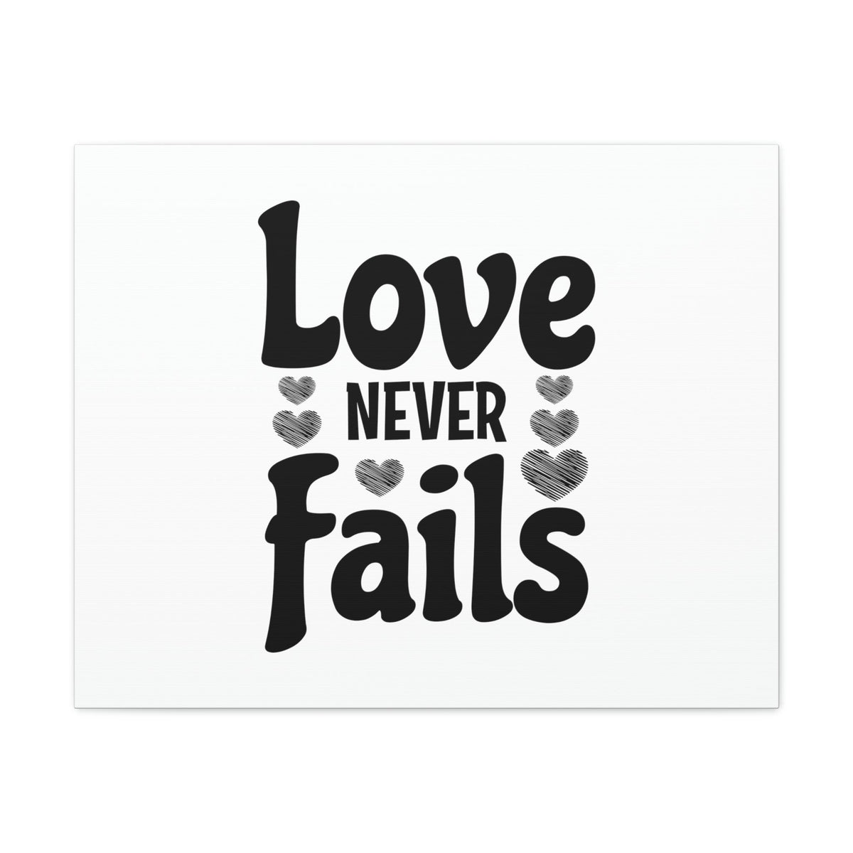Scripture Walls Love Never Fails 1 Corinthians 13:8 Christian Wall Art Bible Verse Print Ready to Hang Unframed-Express Your Love Gifts