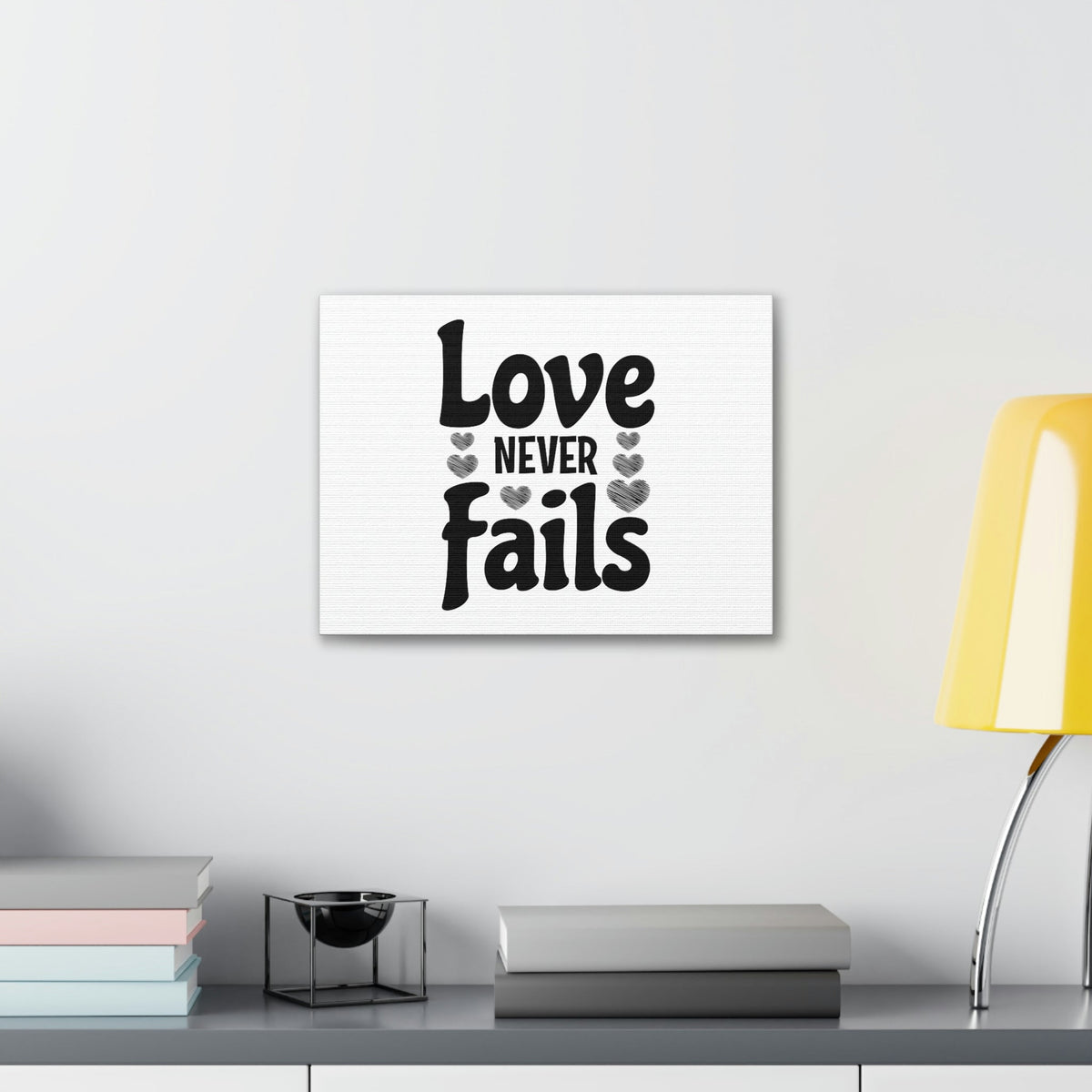 Scripture Walls Love Never Fails 1 Corinthians 13:8 Christian Wall Art Bible Verse Print Ready to Hang Unframed-Express Your Love Gifts