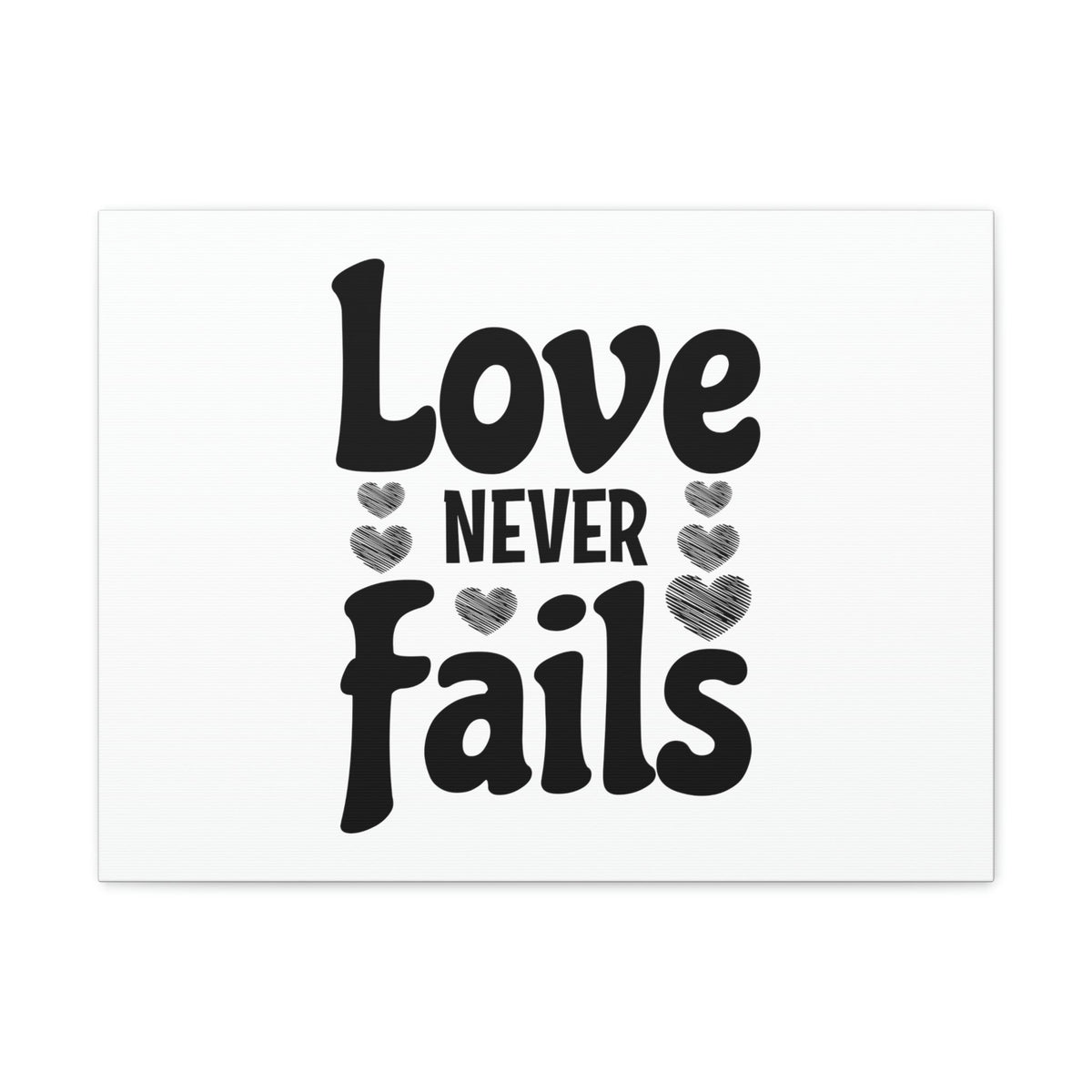 Scripture Walls Love Never Fails 1 Corinthians 13:8 Christian Wall Art Bible Verse Print Ready to Hang Unframed-Express Your Love Gifts