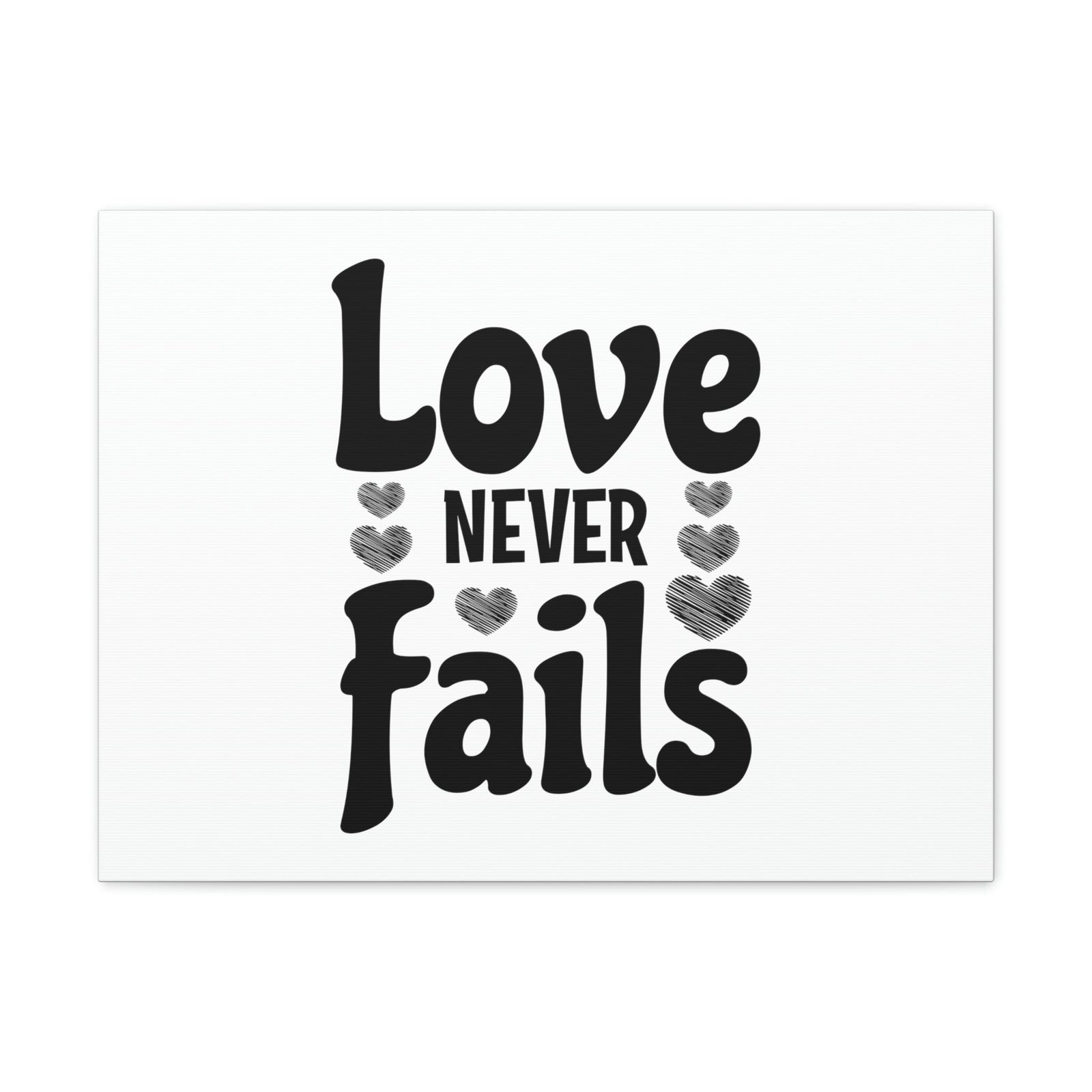 Scripture Walls Love Never Fails 1 Corinthians 13:8 Christian Wall Art Bible Verse Print Ready to Hang Unframed-Express Your Love Gifts