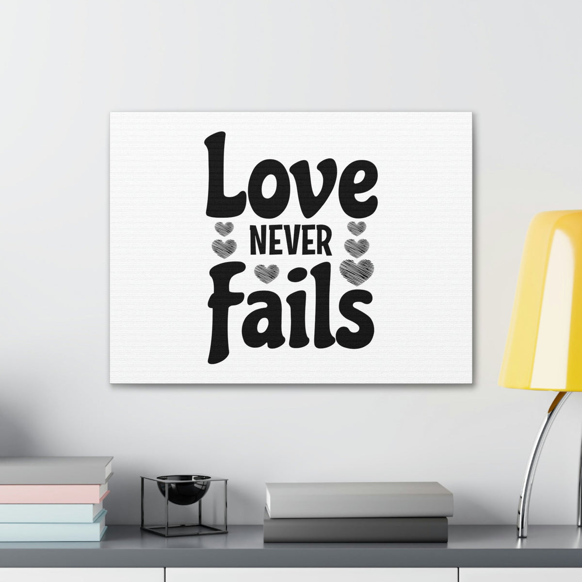 Scripture Walls Love Never Fails 1 Corinthians 13:8 Christian Wall Art Bible Verse Print Ready to Hang Unframed-Express Your Love Gifts