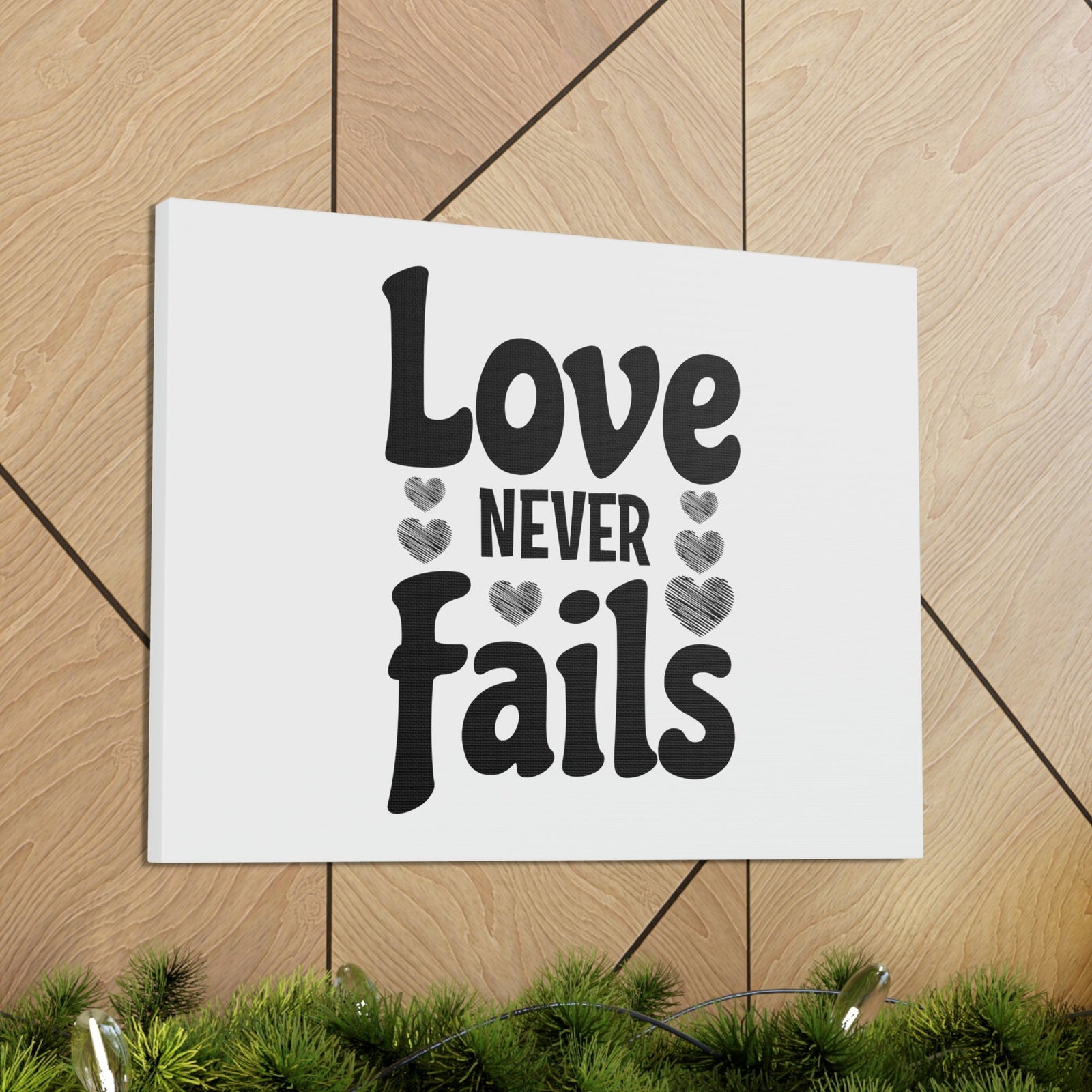 Scripture Walls Love Never Fails 1 Corinthians 13:8 Christian Wall Art Bible Verse Print Ready to Hang Unframed-Express Your Love Gifts