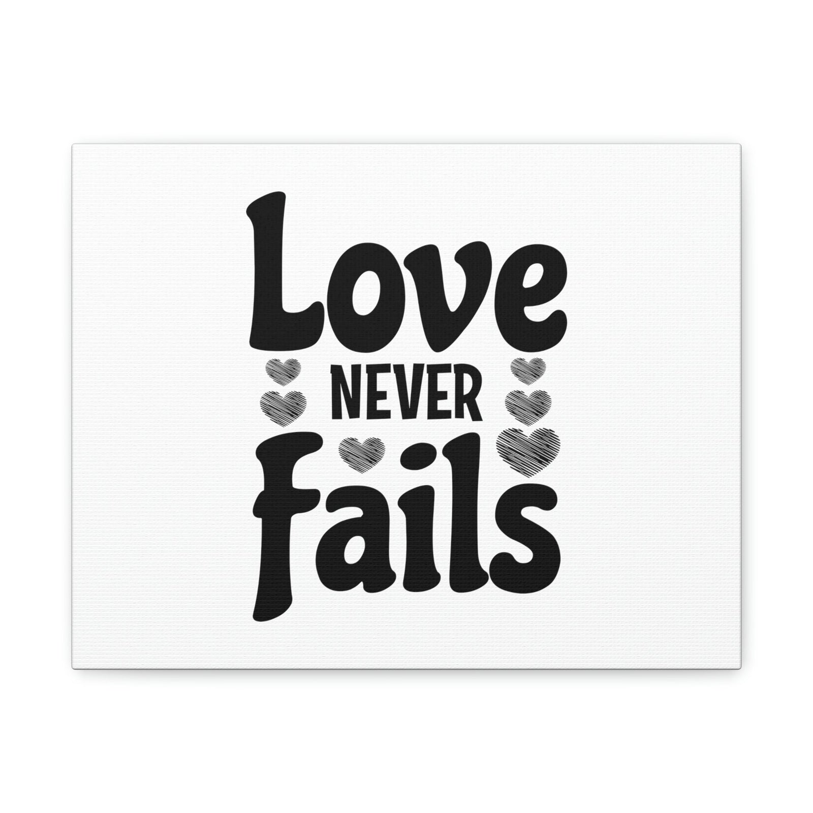 Scripture Walls Love Never Fails 1 Corinthians 13:8 Christian Wall Art Bible Verse Print Ready to Hang Unframed-Express Your Love Gifts
