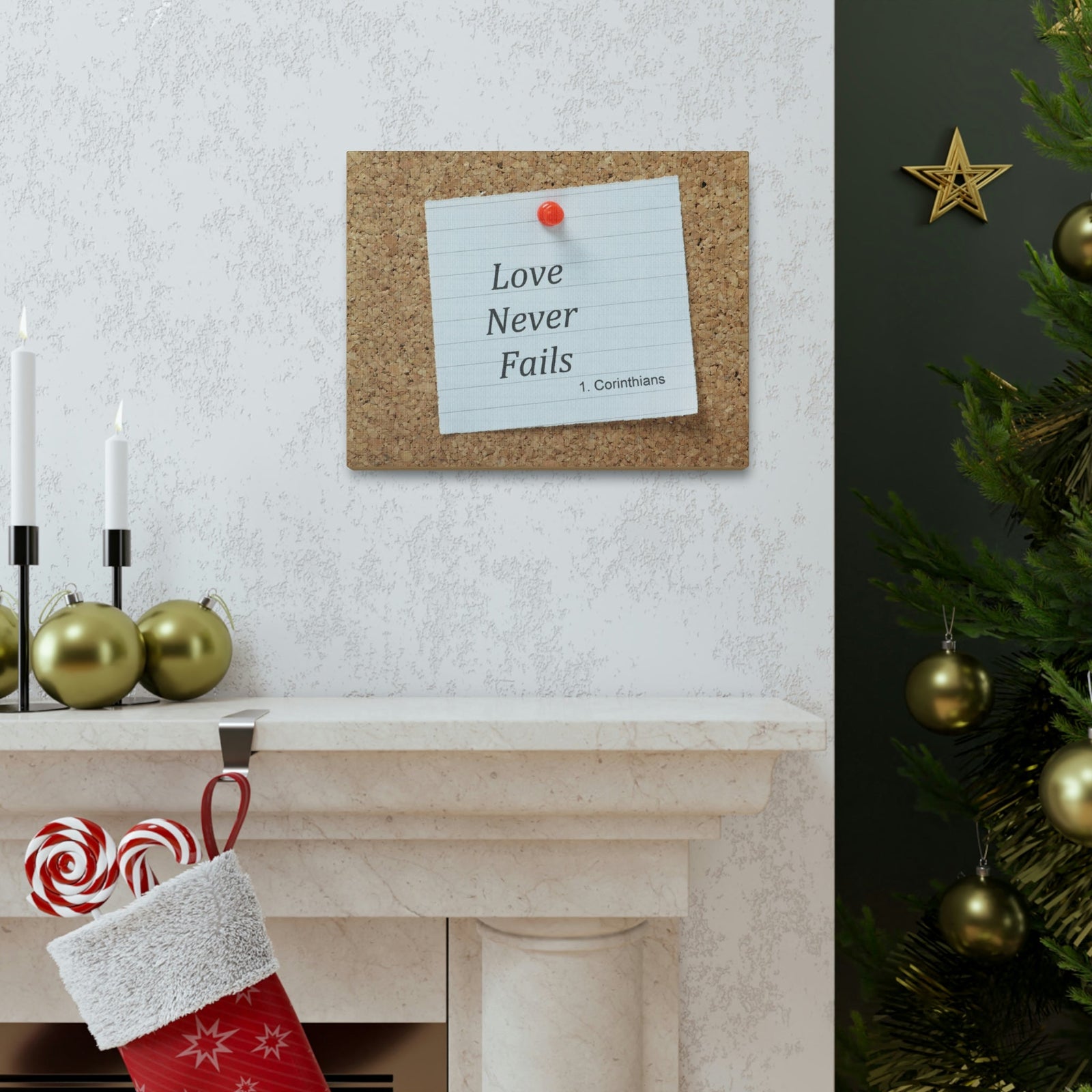 Scripture Walls Love Never Fails 1 Corinthians 13 Christian Wall Art Bible Verse Print Ready to Hang Unframed-Express Your Love Gifts