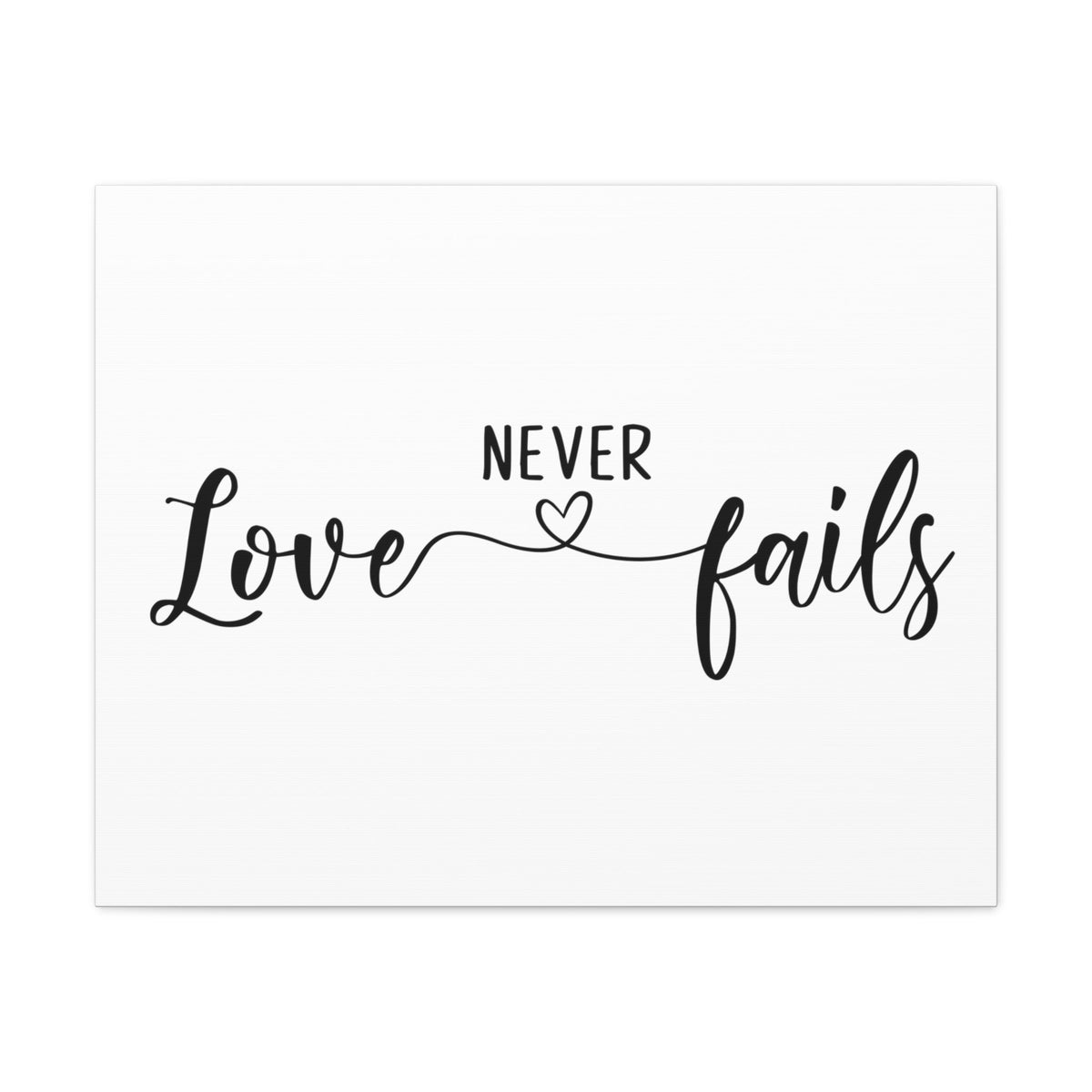 Scripture Walls Love Never Fails 1 John 4:18 Christian Wall Art Print Ready to Hang Unframed-Express Your Love Gifts
