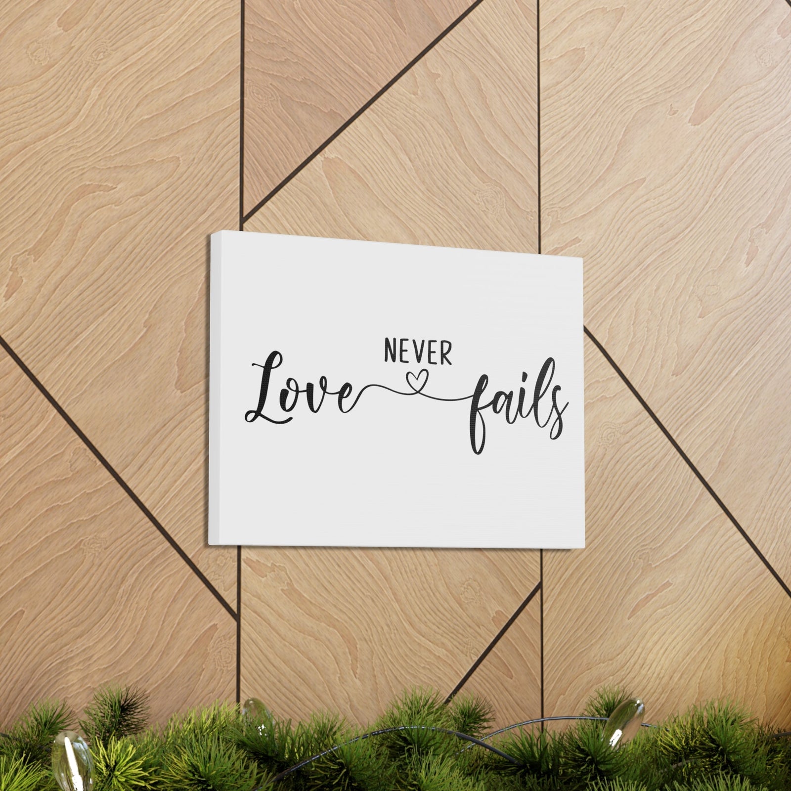 Scripture Walls Love Never Fails 1 John 4:18 Christian Wall Art Print Ready to Hang Unframed-Express Your Love Gifts