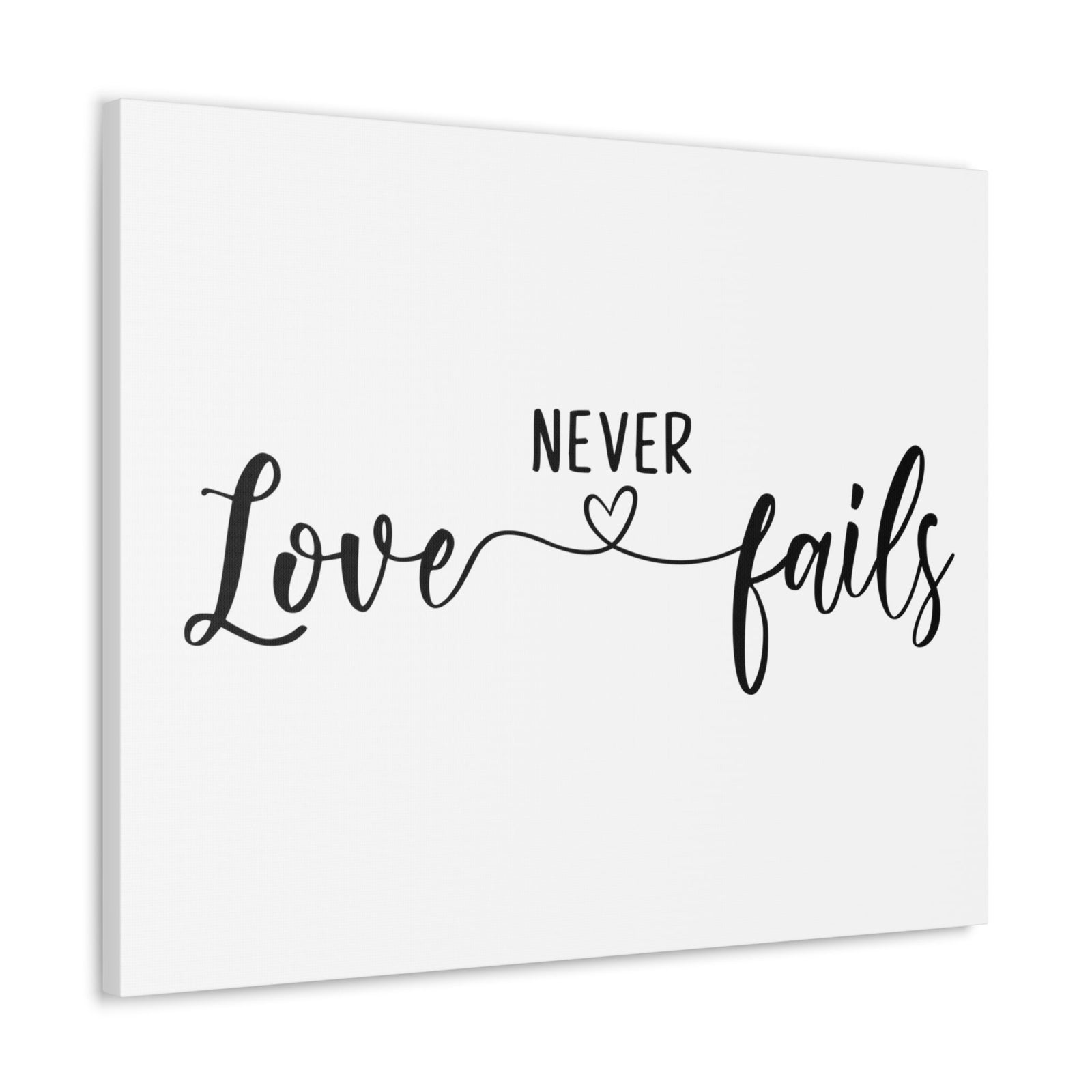 Scripture Walls Love Never Fails 1 John 4:18 Christian Wall Art Print Ready to Hang Unframed-Express Your Love Gifts