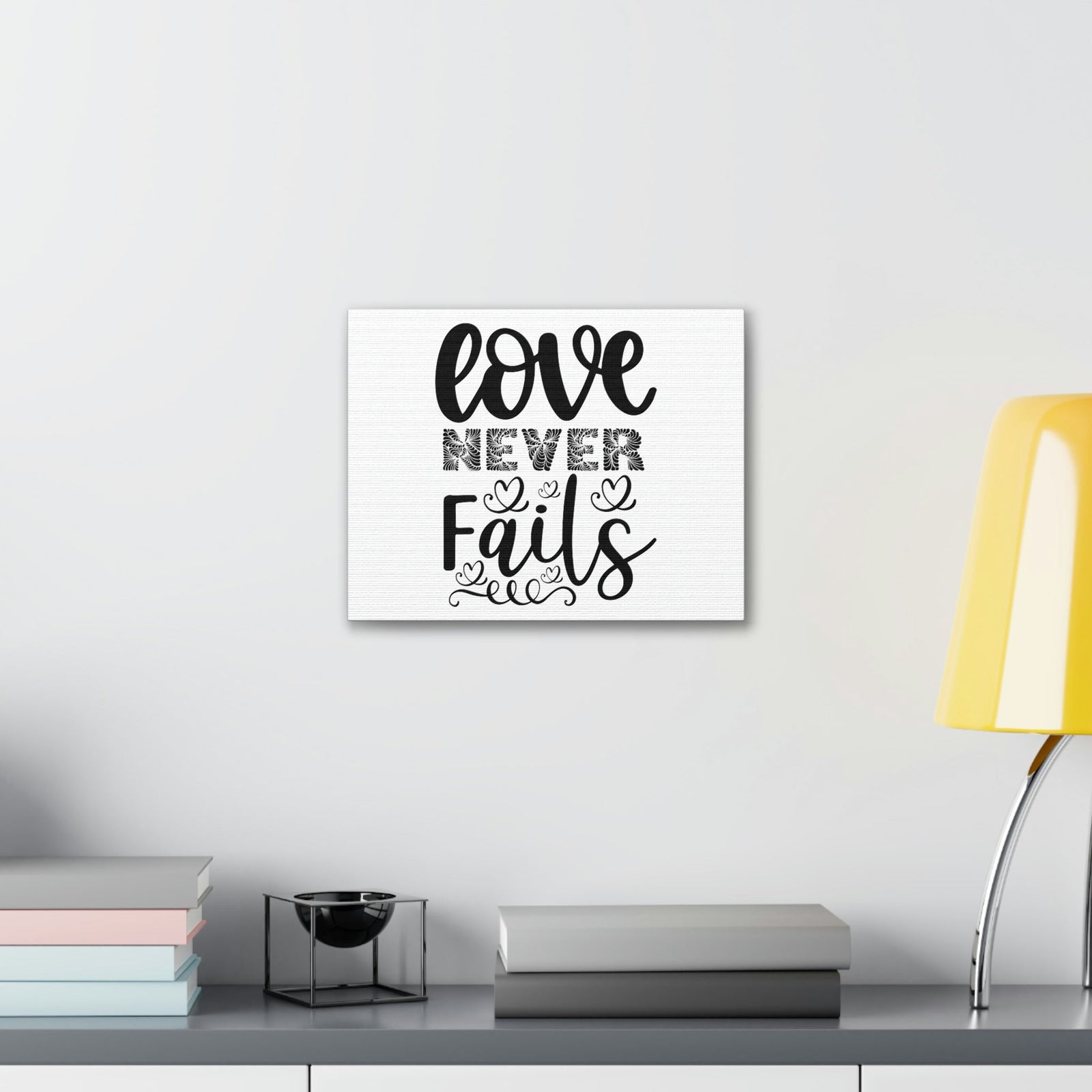Scripture Walls Love Never Fails Psalm 86:15 Christian Wall Art Print Ready to Hang Unframed-Express Your Love Gifts